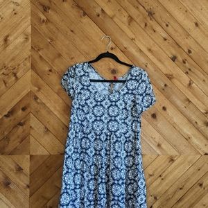 Divided by H&M Navy print dress